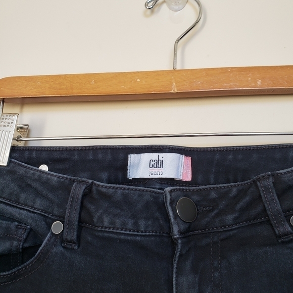 CABI Black Distressed Jeans - Picture 4 of 7